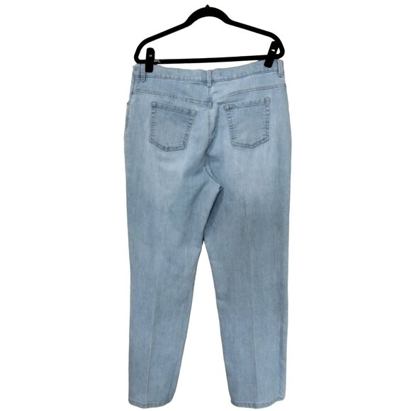 Gloria Vanderbilt Amanda Womens Size 16 Average Light Blue Denim Jeans - Picture 4 of 8